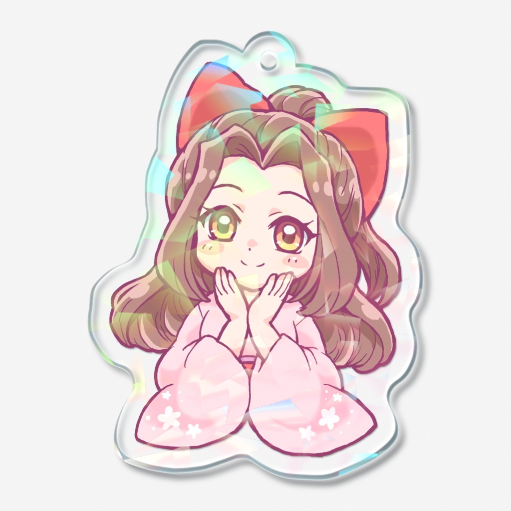 ふんわり紗奈さん ホログラムアクリルキーホルダー