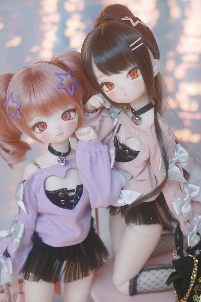 【Chips】恋ココロ セット 新色 ピンクx黒  MDD/SDM サイズ