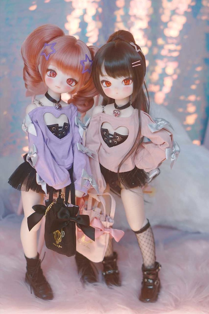 【Chips】恋ココロ セット 新色 ピンクx黒  MDD/SDM サイズ