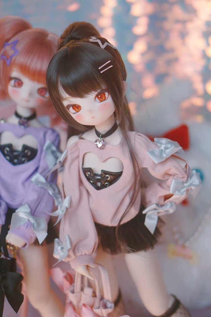 【Chips】恋ココロ セット 新色 ピンクx黒  MDD/SDM サイズ