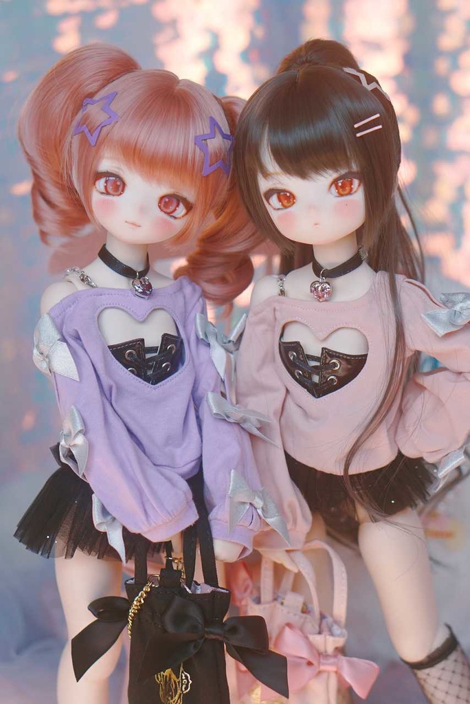 【Chips】恋ココロ セット　新色　ピンクｘ黒　 MDD/SDM サイズ　