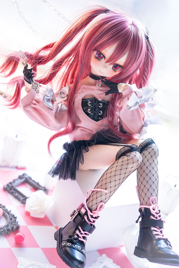 【Chips】恋ココロ セット 新色 ピンクx黒  MDD/SDM サイズ