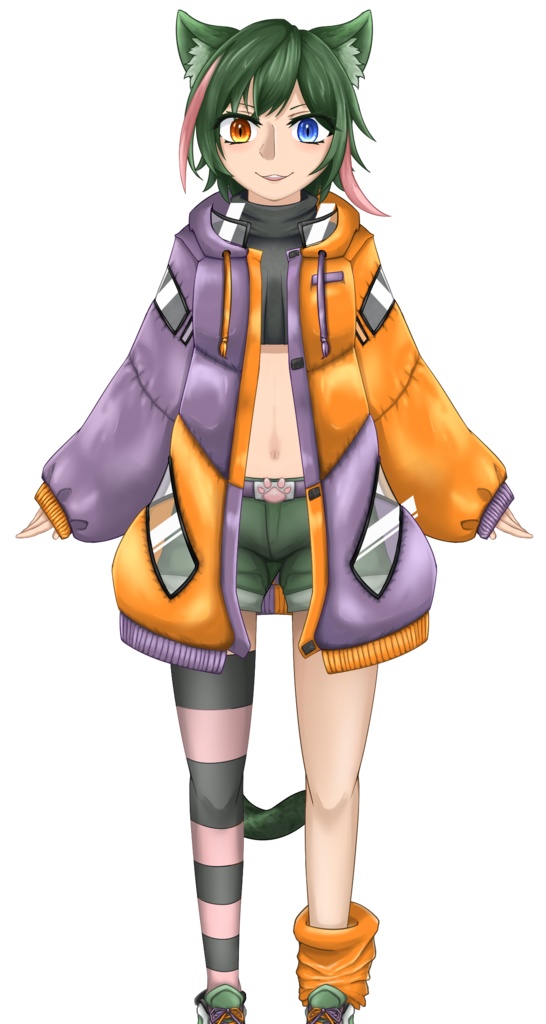 【無料】風神 はやね 商用利用可能なLive2Dモデル【VTubeStudio推奨】