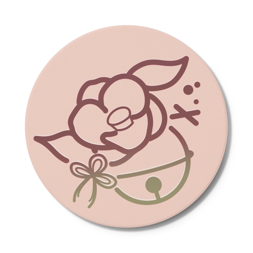 湯ヶ式ユエモチーフロゴコースターB