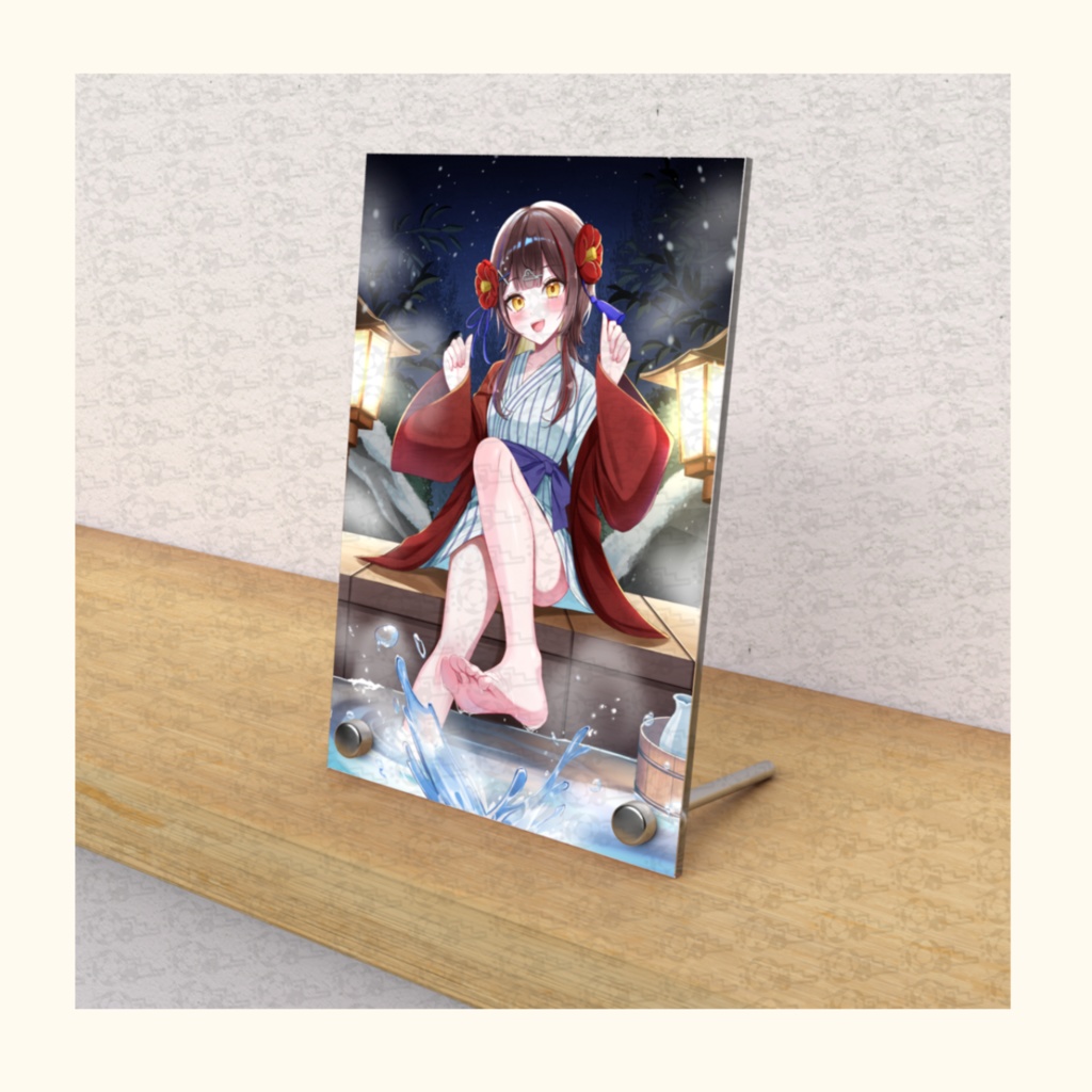 湯遊びアクリルパネル【湯ヶ式ユエ】ハフアニ記念