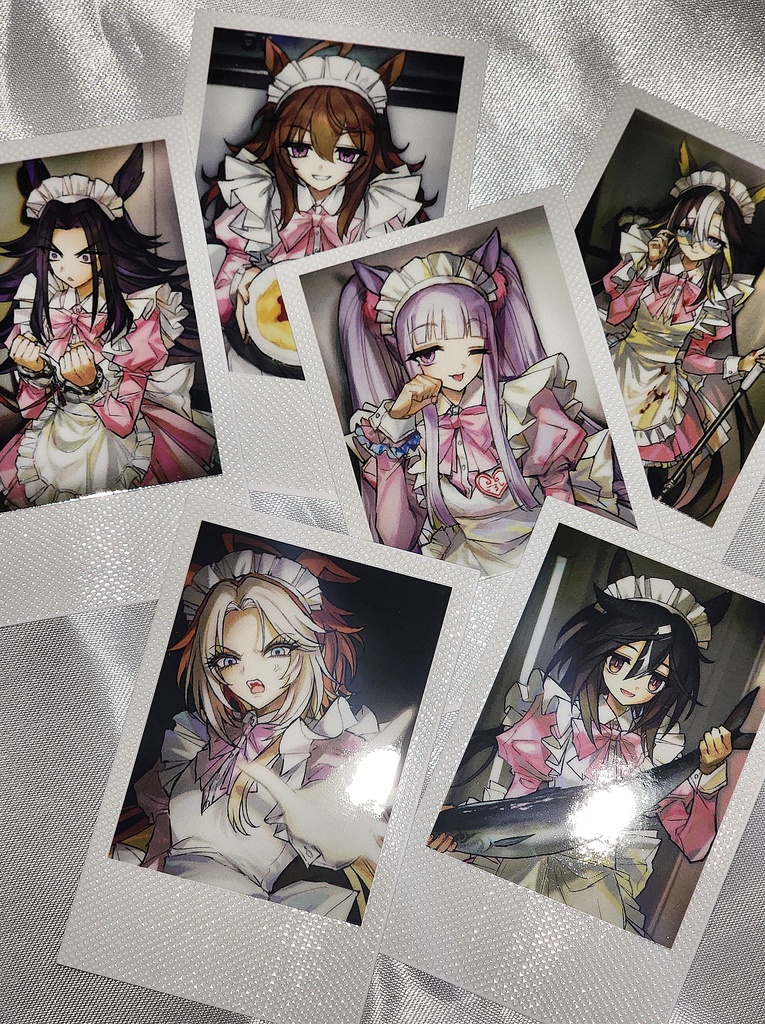 黄金一族チェキ風ポストカード(落書きなし) 6種