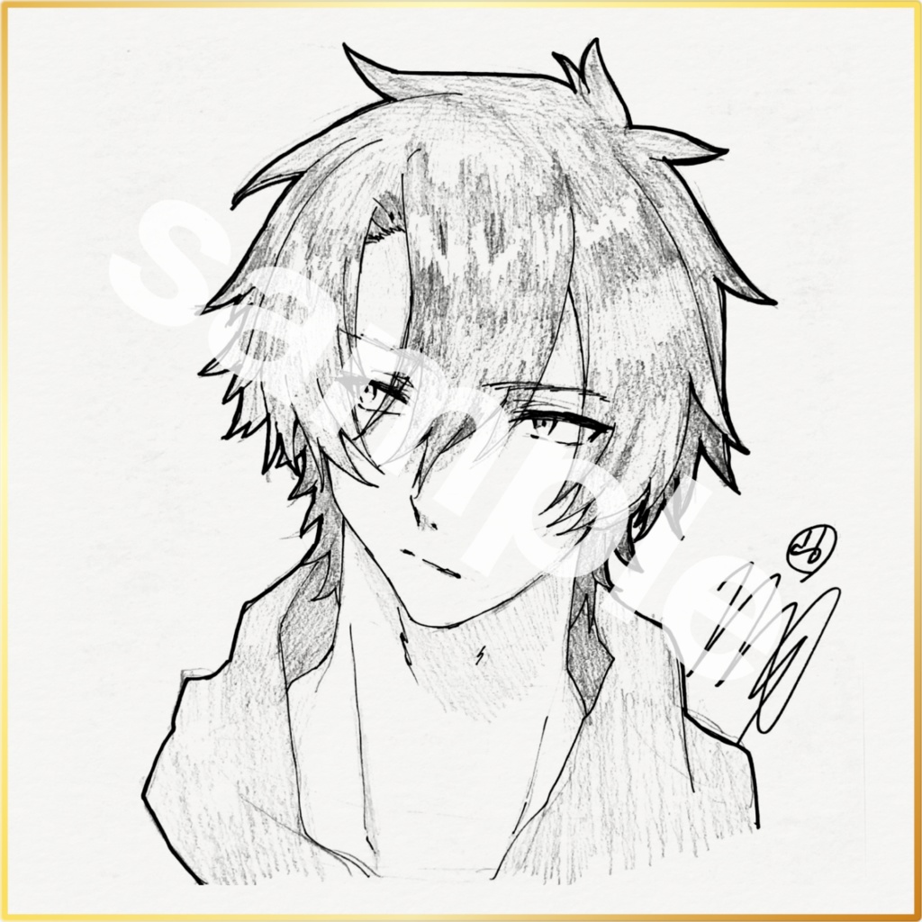 【リクエスト】モノクロ色紙