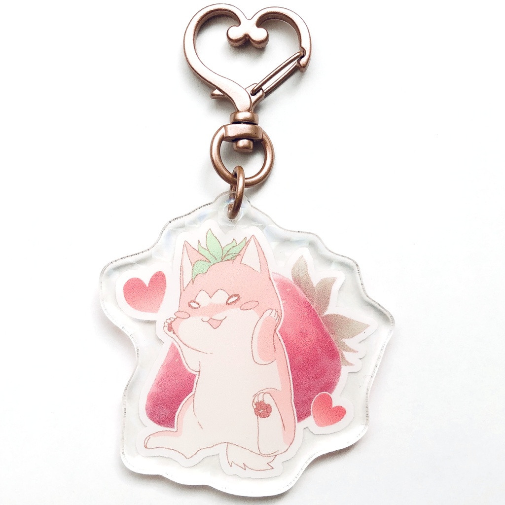 フルーツしば ホログラムアクリルキーホルダー