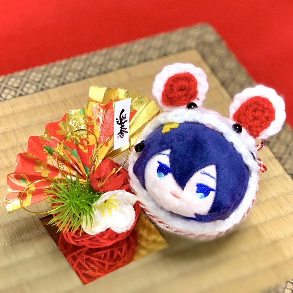 もちマス用 めでたや♪おもち干支着ぐるみ 子(ねずみ)