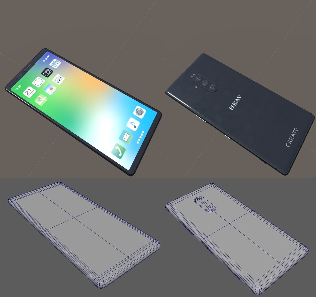 スマートフォン/SmartPhone/3Dモデル