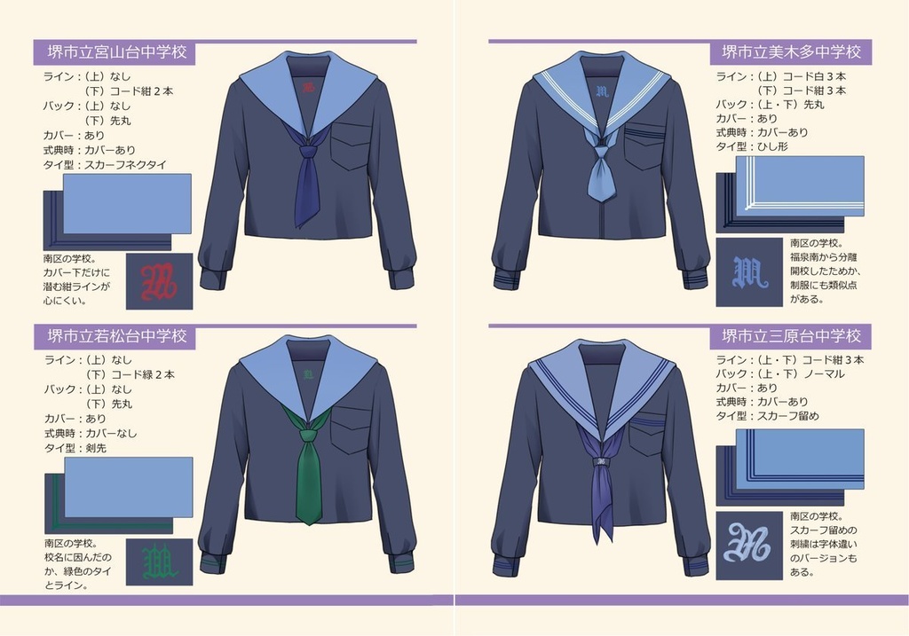 制服叢書03 改訂版図説で分かる!大阪中学セーラー悉皆調査
