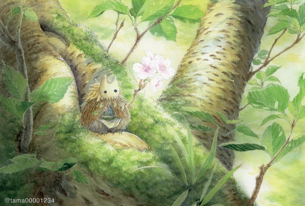 原画「樹幹より望む」