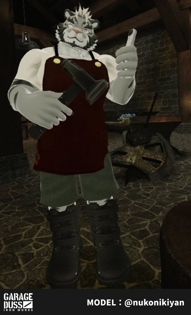 レザーブーツ(FBX / XWear)| ブラウン/ベージュ/ダークレッド