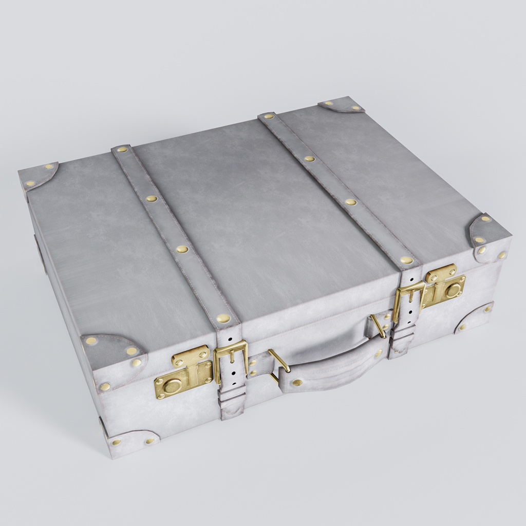 探求者のトランク(FBX / XWear) | ブラウン/ホワイト/ダークレッド