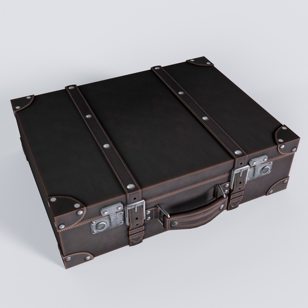 探求者のトランク(FBX / XWear) | ブラウン/ホワイト/ダークレッド