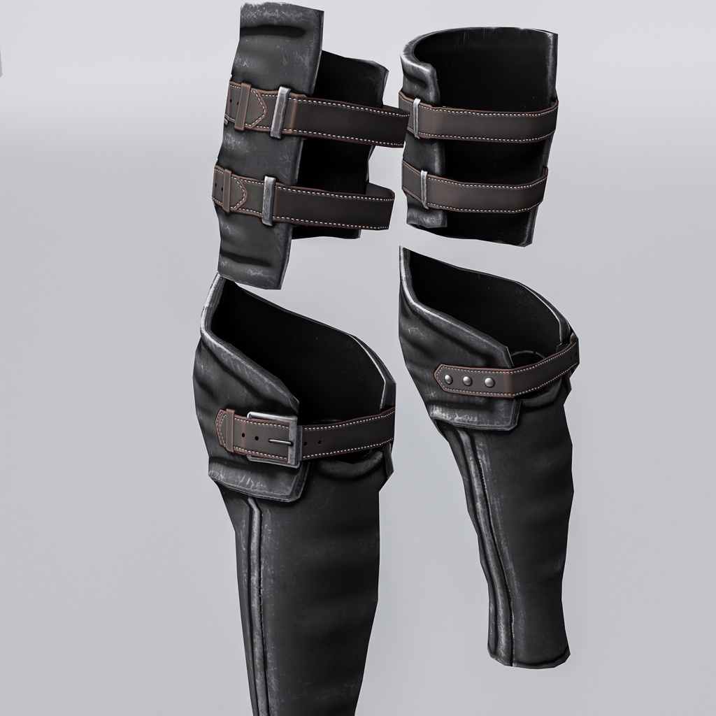 前衛の脚鎧(FBX / XWear)