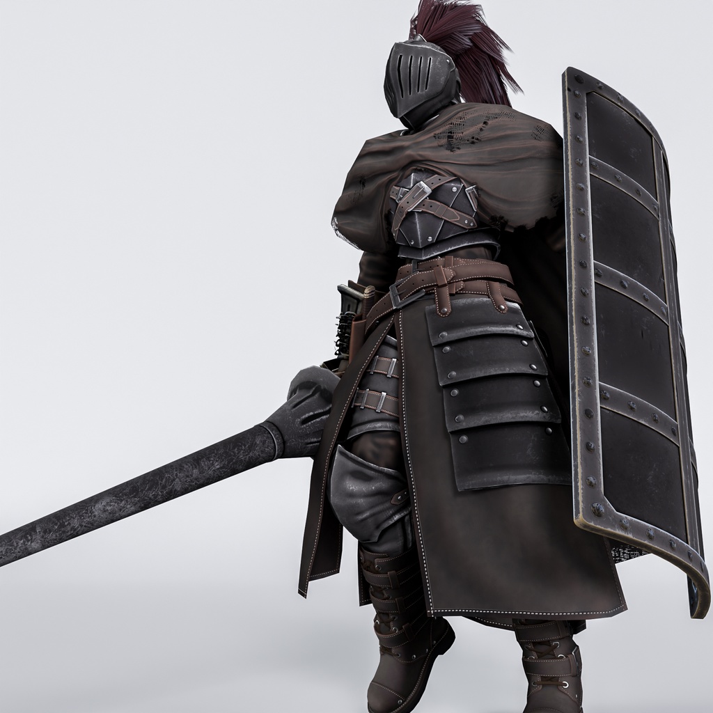 防衛騎士の腰鎧(FBX / XWear)