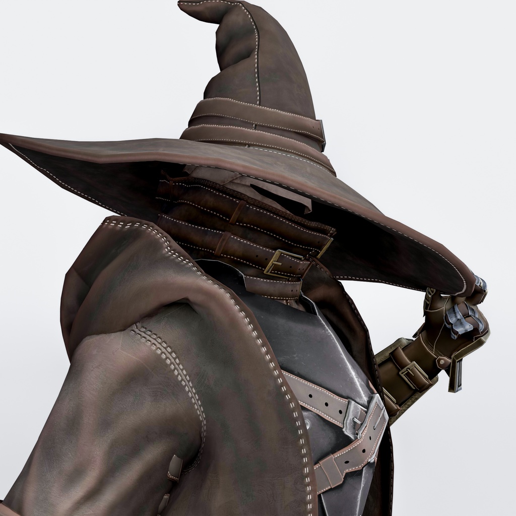 戦魔術師の首防具(FBX)