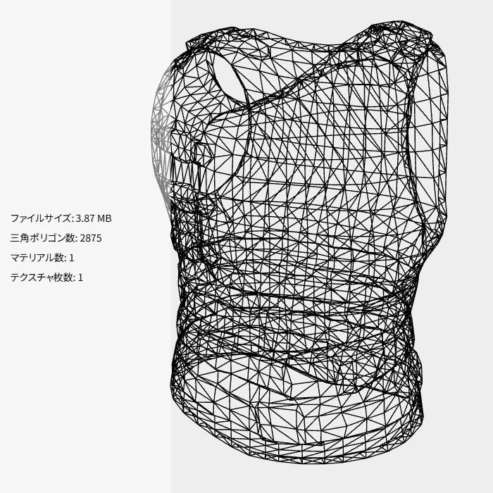 戦魔術師の胴鎧(FBX)