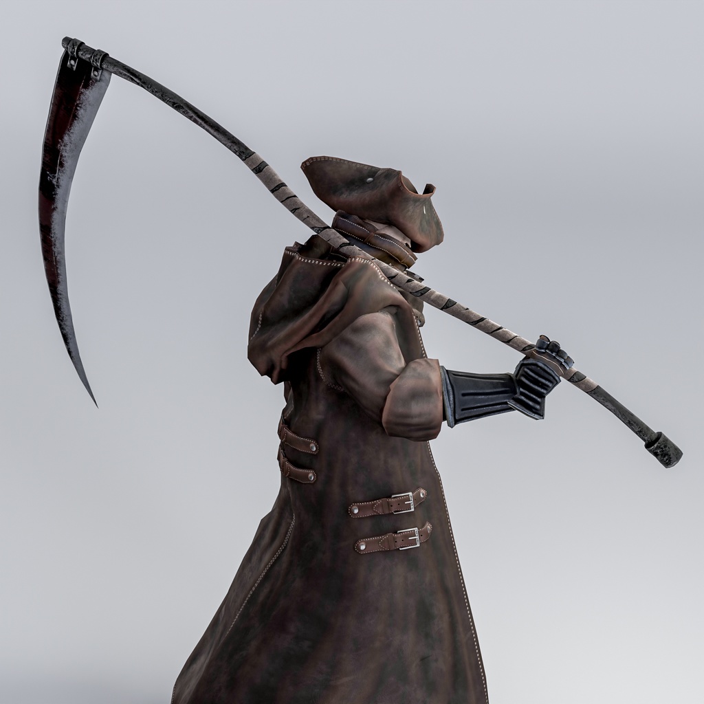 【24時間無料】曲柄の大鎌(FBX)