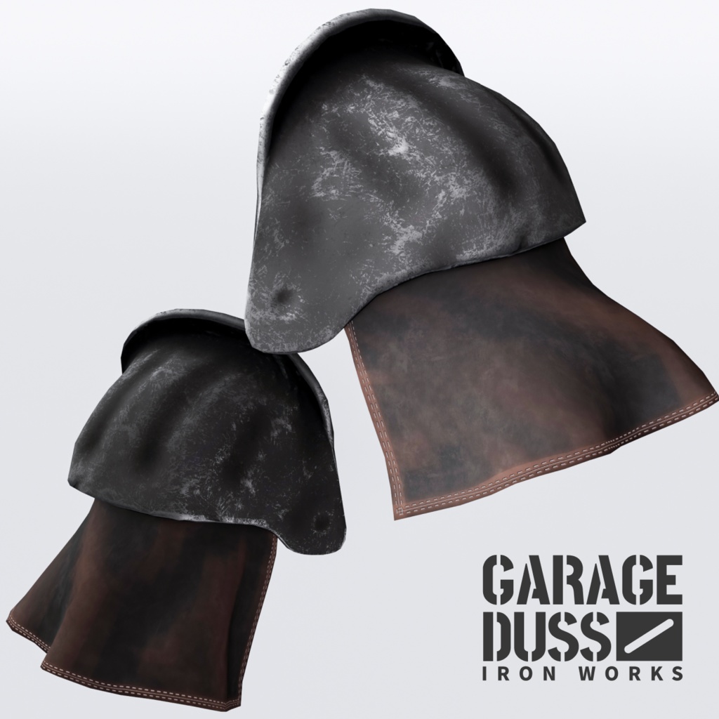 【24時間無料】前衛の肩鎧(FBX / unitypackage )