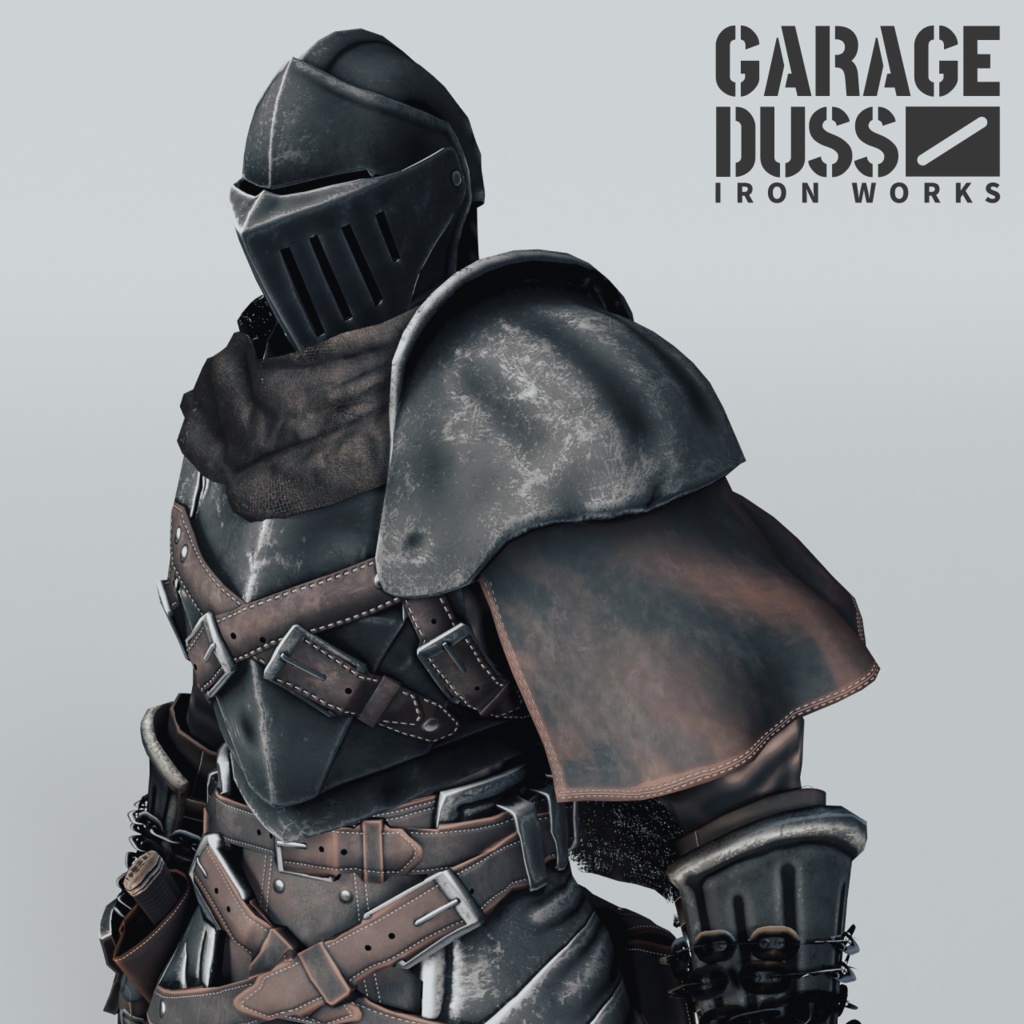 【24時間無料】前衛の肩鎧(FBX / unitypackage )