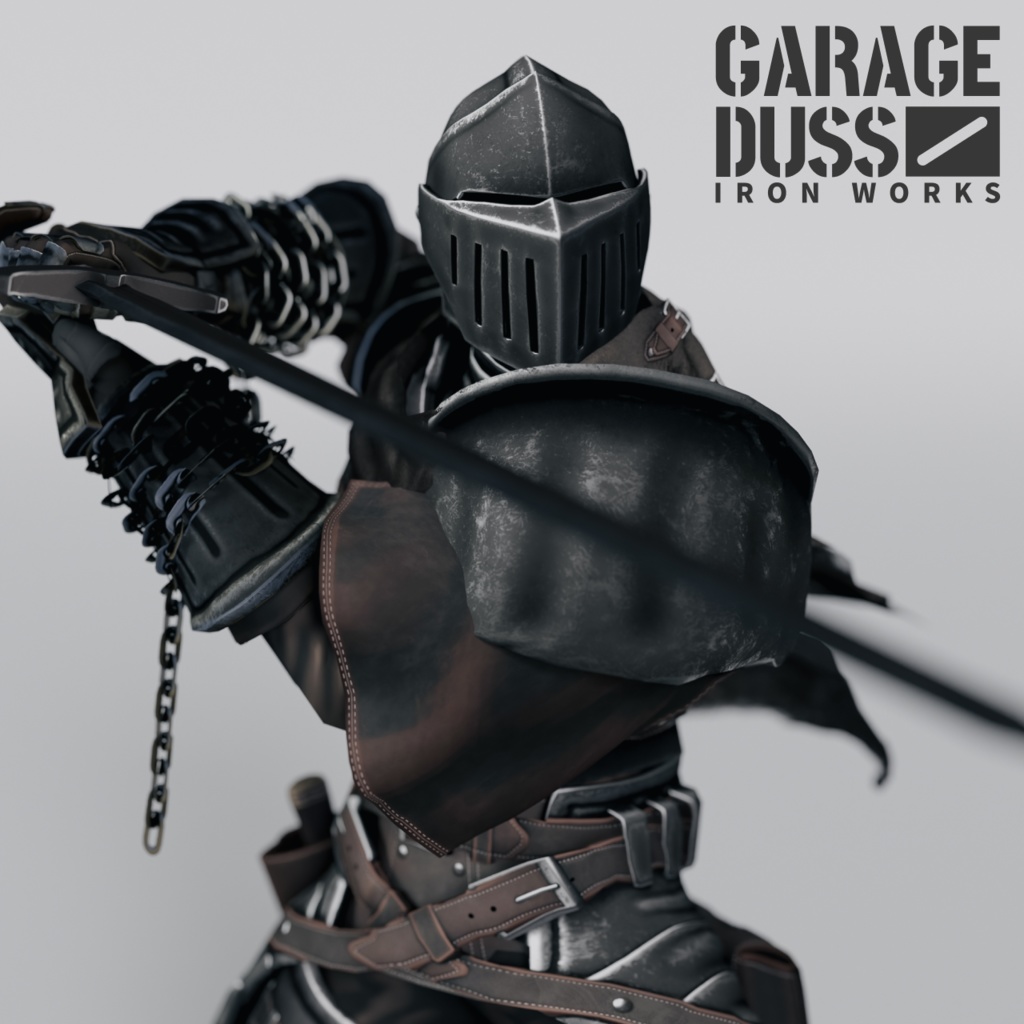 【オリジナル3Dモデル】前衛騎士【β版】