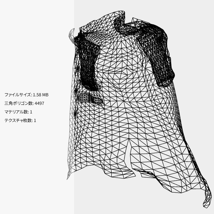 【24時間無料】処刑人の外套 羽織( FBX / unitypackage / XWear )