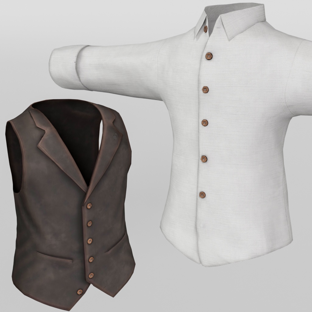 【24時間無料】伝令の胴着( FBX / unitypackage / XWear )