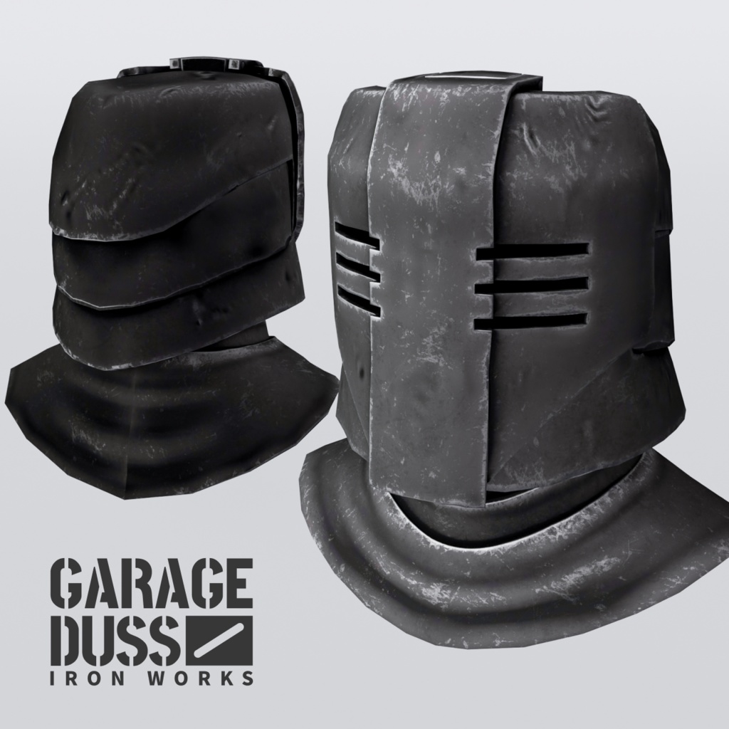 【24時間無料】重撃兵の兜（FBX / XWear / unitypackage）