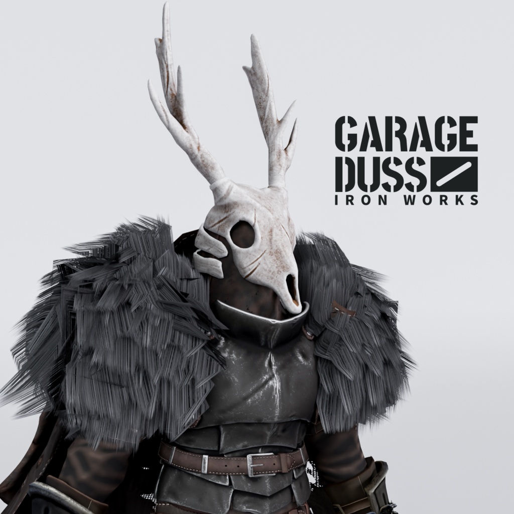 【24時間無料】朽角の面(FBX / unitypackage / XWear)