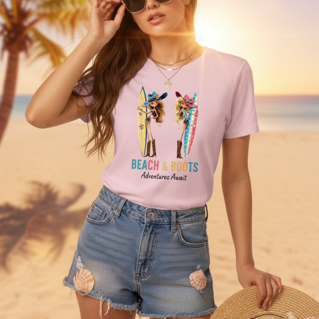 ビーチ×ウエスタン クリップアートセット ― Coastal Cowgirl Collection ―