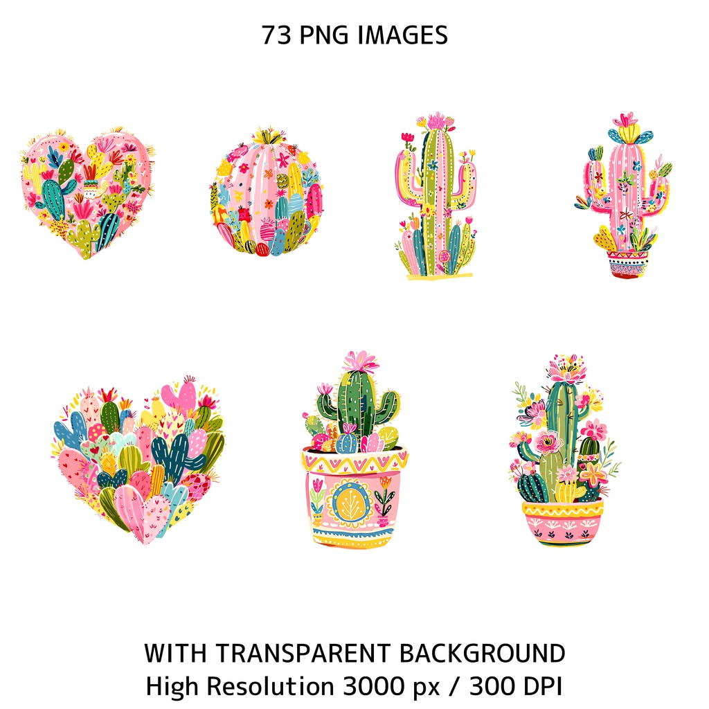 メキシカンフィエスタ クリップアート素材集|73点 PNG 背景透過|Cinco de Mayo / Fiesta Clipart