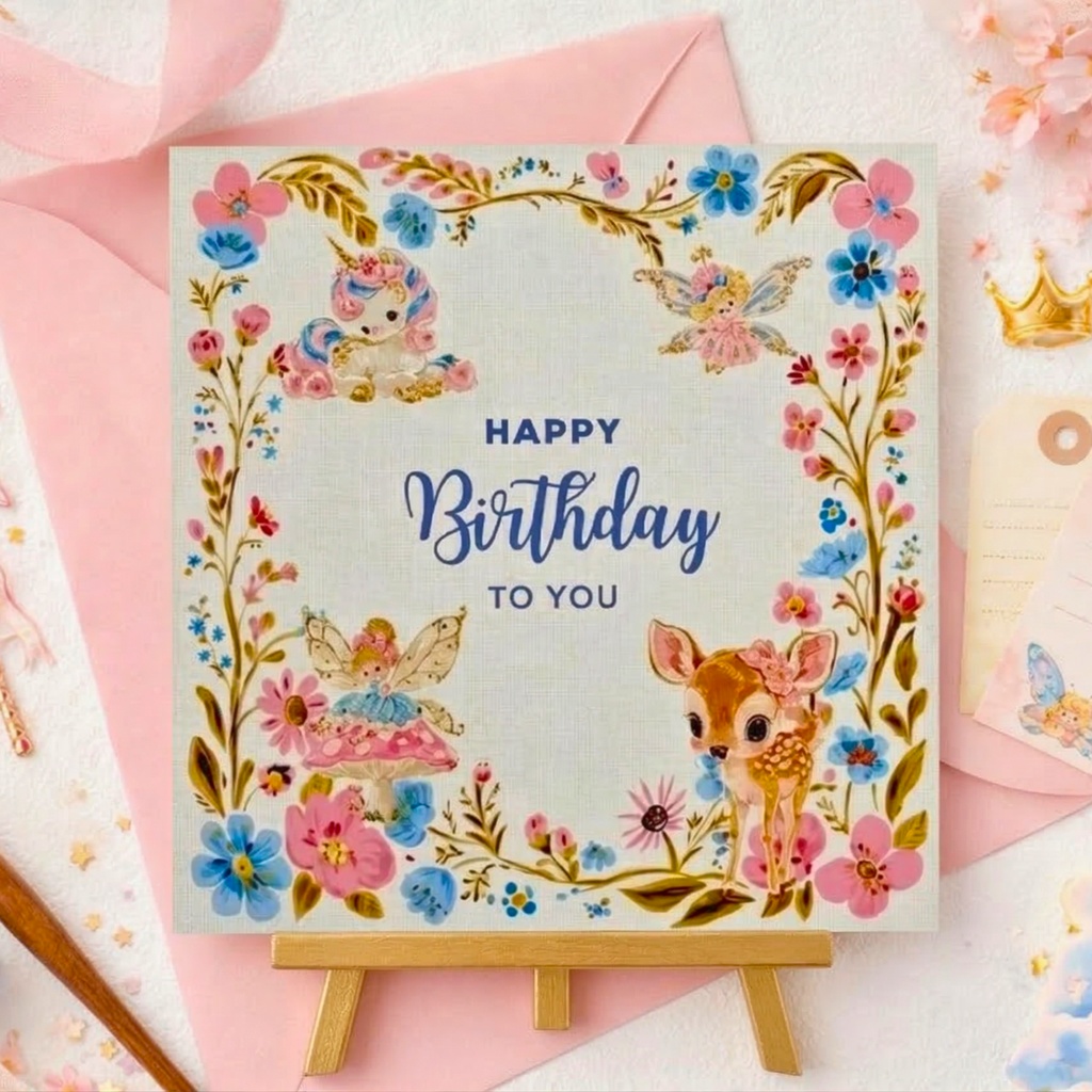 魔法の森クリップアート素材集|パステル動物&妖精PNGセット