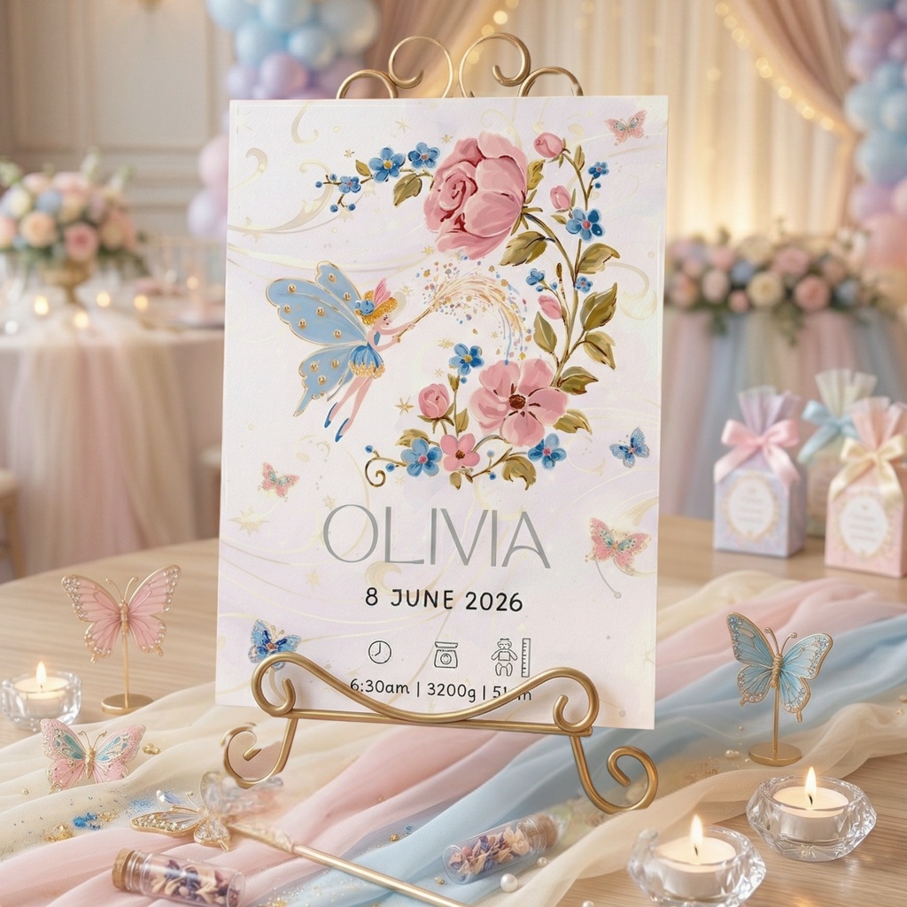 水彩風・妖精のお茶会クリップアートセット(背景透過PNG・商用利用可)85点