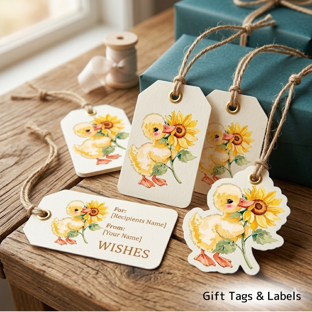 ひまわりコテージコア クリップアートバンドル|84点 水彩 PNG 透過背景|かわいい動物&花イラスト素材