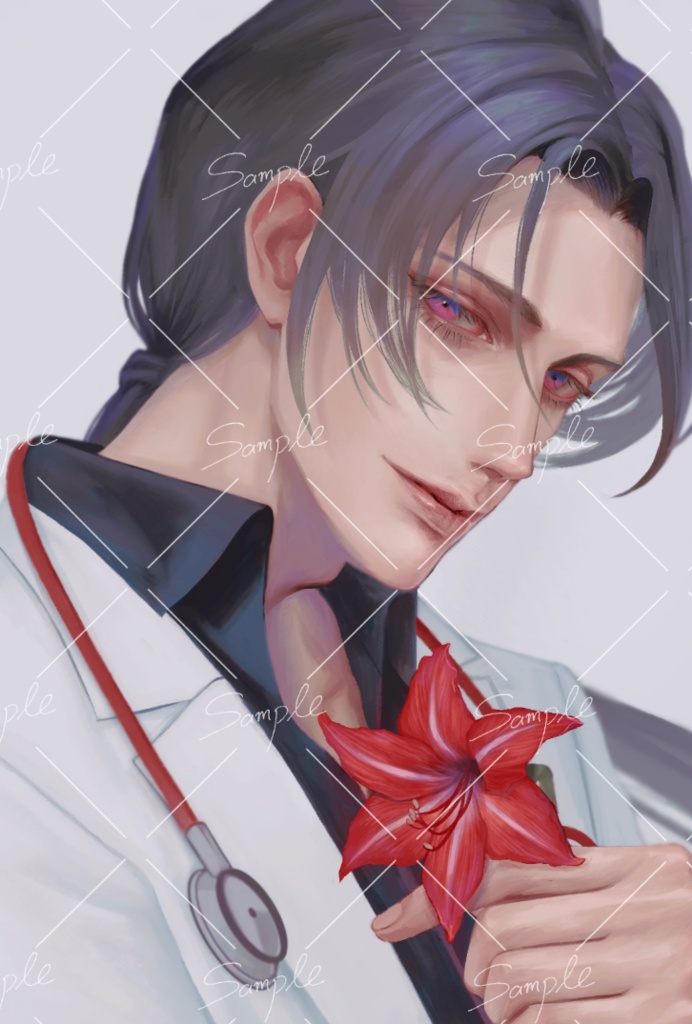 四角缶バッジ　山神さん