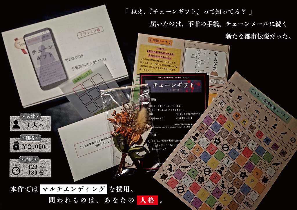 持ち帰り謎解き「チェーンギフト」