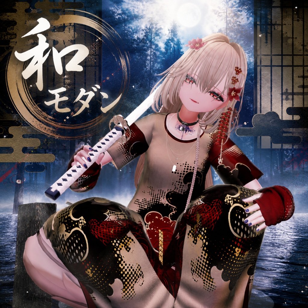 【無料配布中】真央 デフォルト衣装 着せ替えカラー Vol.02【真央対応/和服/VRChat】