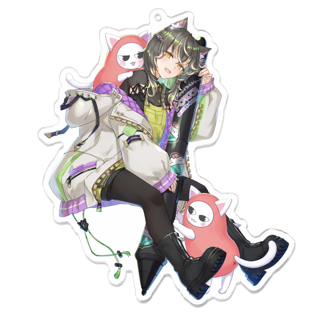 よこいとねこはんず アクキー
