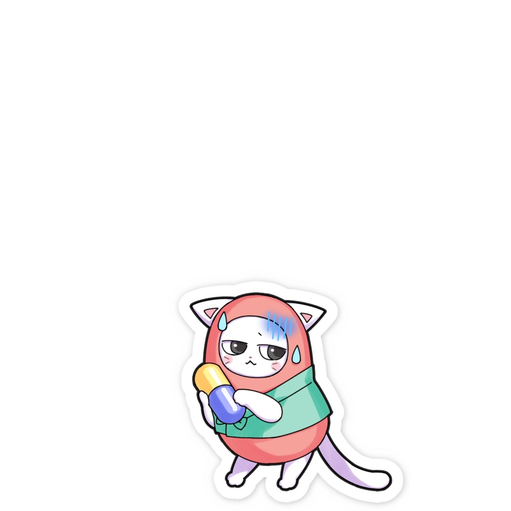 【FIP治療費支援】お薬1錠分 ステッカー②