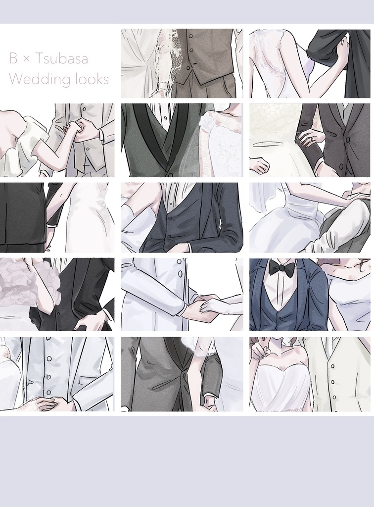 【Bつば】B x Tsubasa Wedding looks