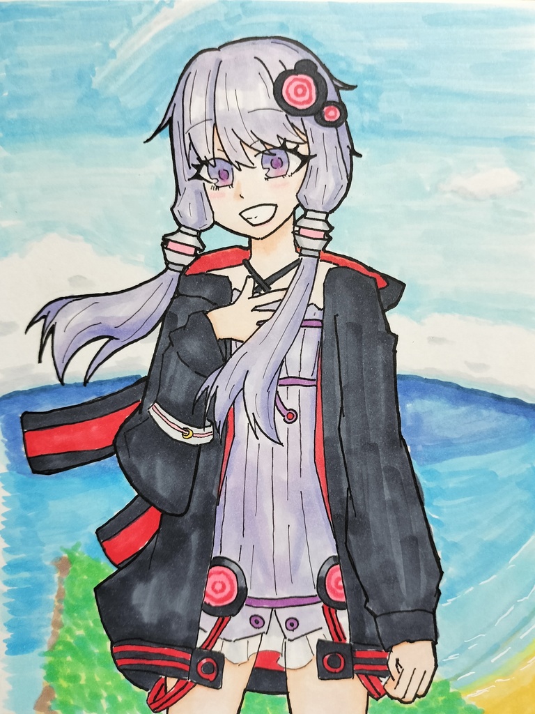 「君に伝えたくて」/結月ゆかりイラスト原画