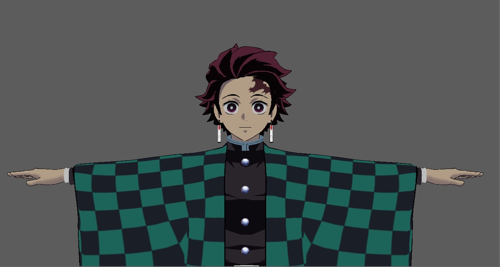 竈門炭治郎 3Dアセット