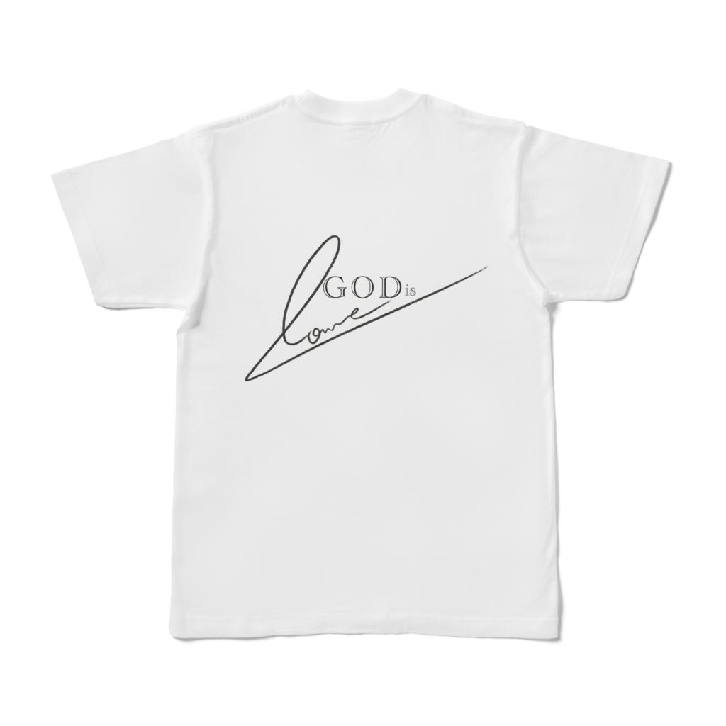 God Is Love Tシャツ - ホワイト