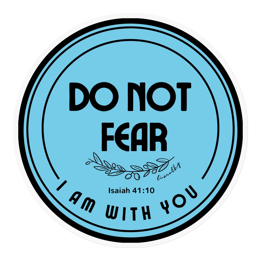 「DO NOT FEAR」ステッカー(ブルー)
