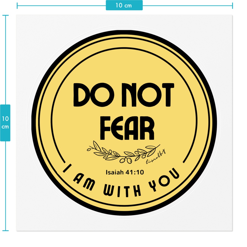 「DO NOT FEAR」ステッカー(イエロー)