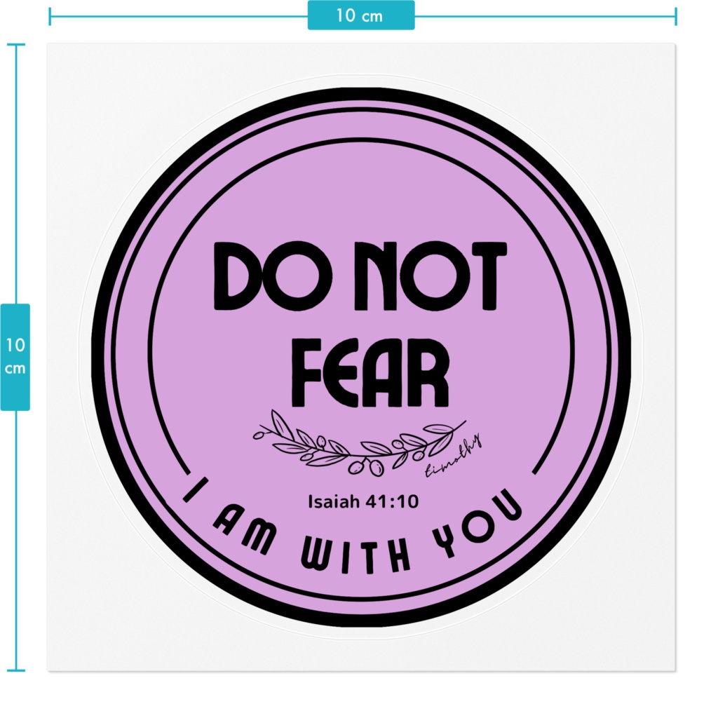 「DO NOT FEAR」ステッカー(パープル)
