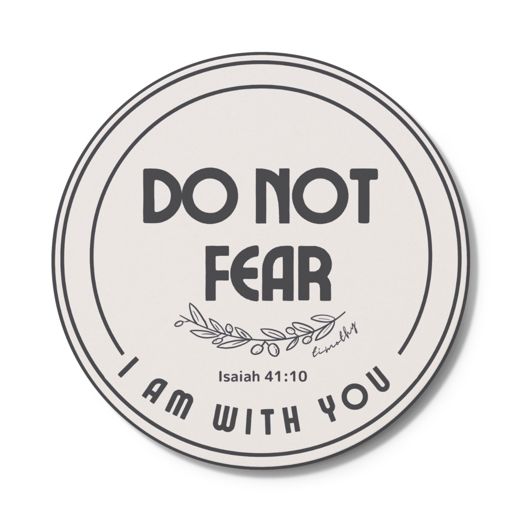 「DO NOT FEAR」コースター(透明)