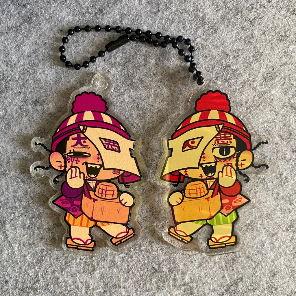 飴こ買いな♪両面アクリルキーホルダー